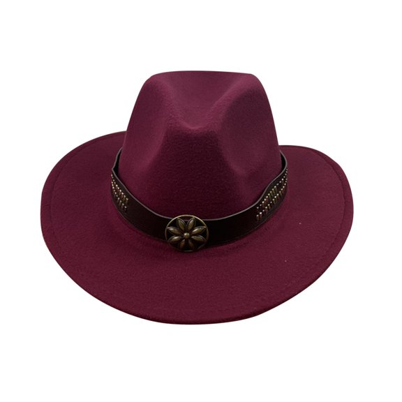 HNMKIU Fashionable Fedora Hat Wide Brim Dress Hat for Men and Women Stylish Cowboy Hats and Baseball Caps for Various Occasions,L