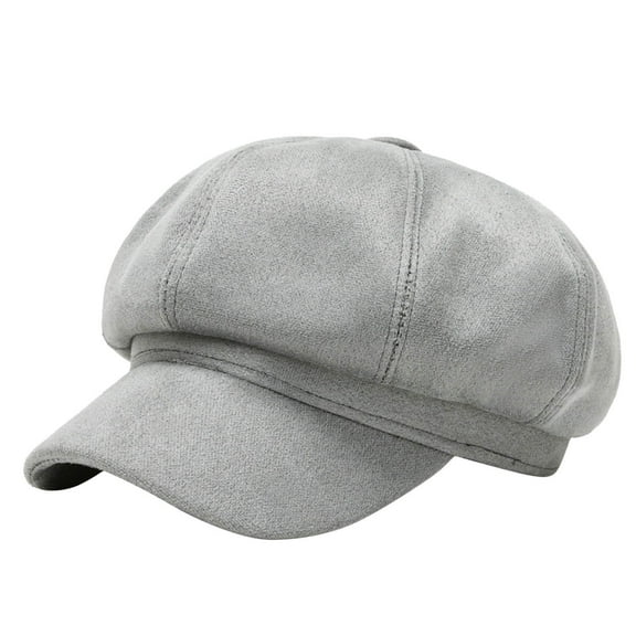 HNMKIU Fashionable Womens Hat Classic Soft Knit Blend Beret for Autumn Winter Season Stylish and Versatile for Daily Outfit 01_Grey,One Size