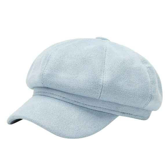 HNMKIU Fashionable Womens Hat Classic Soft Knit Blend Beret for Autumn Winter Season Stylish and Versatile for Daily Outfit 01_Sky Blue,One Size
