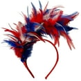 thumbnail image 1 of HNMKIU Feather Scarf Headband for Party and Carnival Celebration Hair Accessory Navy,One Size, 1 of 3