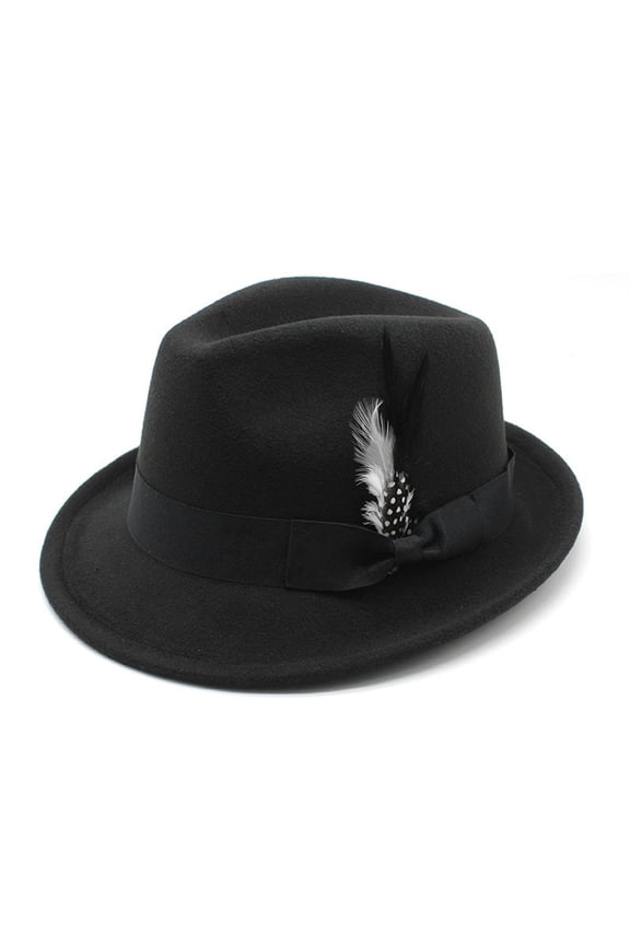 German Oktoberfest Hat Traditional Feather Fedora For Parties And Outdoor Events Black,One Size