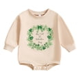 thumbnail image 1 of HNMKIU Girls Bodysuits for Kids - Fearfully and Wonderfully Made Custom Name Baby Outfit Long Sleeve Bodysuit for Toddler and Kids Beige,0-3 Months, 1 of 9