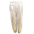 thumbnail image 1 of HNMKIU Girls Loose Fit Sequin Jazz Pants Hop Street Dancewear Harem Trousers For Kids Performance Silver,3-4 Years, 1 of 8