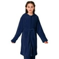 thumbnail image 1 of HNMKIU Girls Pajamas Autumn Winter Baby Coral Dress Home Wear Girls Robe for Children Navy,8-10 Years, 1 of 3