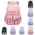 thumbnail image 1 of HNMKIU Girls School Backpack Set for Elementary Students Lightweight Large Capacity Daypack Multipocket Double Shoulder Bookbag Daily Commute Casual Wear ,Light Pink, 1 of 6