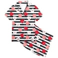 thumbnail image 1 of HNMKIU Girls Sleepwear & Robes 2025 Children's Shirt And Pants Set Valentine's Day Pajamas with Pocket Comfort Fit for Girls Red,6-7 Years, 1 of 6