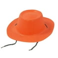 thumbnail image 1 of HNMKIU Glitter Shiny Pearl Cowboy Hat for Halloween Party Performance Jazz Accessory - for All Seasons Celebrations,Orange, 1 of 3