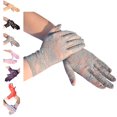 thumbnail image 1 of HNMKIU Gloves for Women Solid Color Thin Short Lace Gloves Elegant Black Lace Gloves Party Wear, 1 of 3