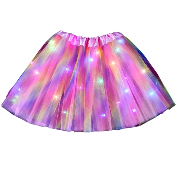 HNMKIU Glow In The Dark Fairy Dress Magical Tutu For Girls Party Wear Multicolour1,4-11 Years