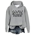 thumbnail image 1 of HNMKIU God Is Greater Than The Highs and Lows Sweatshirt Women Pullover Long Sleeve Graphic Top Graphic Hoodies Grey,L, 1 of 5