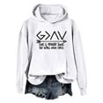 thumbnail image 1 of HNMKIU God Is Greater Than The Highs and Lows Sweatshirt Women Pullover Long Sleeve Graphic Top Graphic Hoodies White,S, 1 of 5