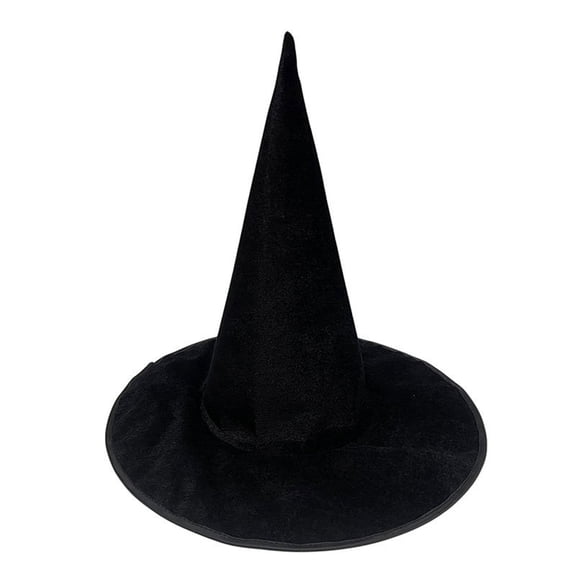 HNMKIU Gothic Witch Hat Accessory Pointed Glitter Party Witchcraft Black,One Size