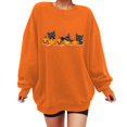HNMKIU Halloween Costume Light Hoodie Oversized Sweatshirt For Women