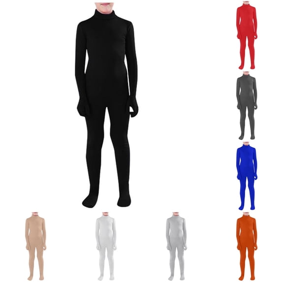 HNMKIU Halloween Invisibility Cloak Jumpsuit for Kids & Adults Full Body Cosplay Suit Party Fancy Dress Black - XL