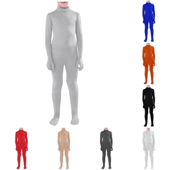 HNMKIU Halloween Invisibility Cloak Jumpsuit for Kids & Adults Full Body Cosplay Suit Party Fancy Dress Grey - XXL
