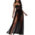 thumbnail image 1 of HNMKIU Halloween Women's Casual Dress Womens Dress With Chest Pad Backless Fishbone Long Suspenders Evening Party Bodycon Midi Black - XL, 1 of 8