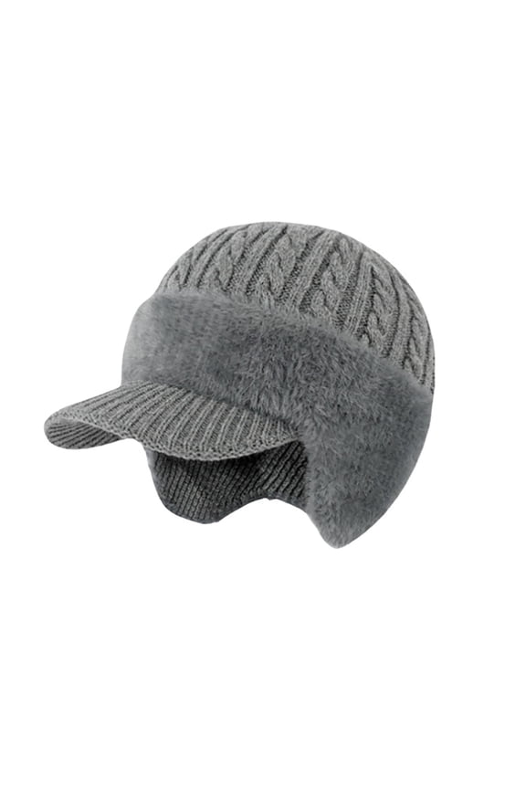 Hats Leifeng Cap & Ear Warmer for Winter Outdoor Activities—Thermal Lined Knit Hat for Extreme Cold Weather Windproof Durable Snood Style Grey,One Size