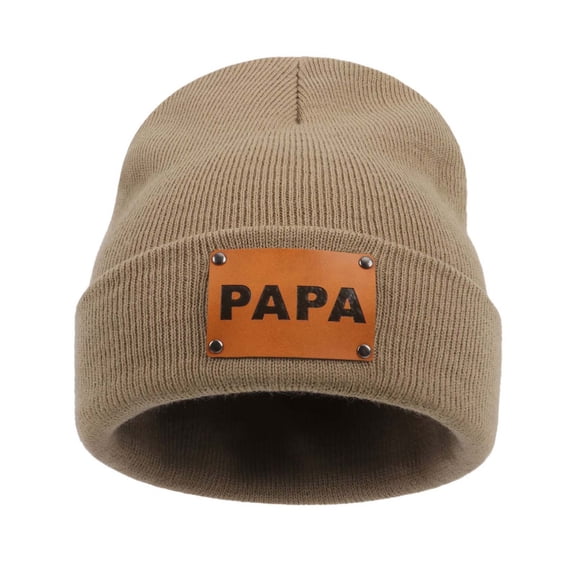 HNMKIU Hats Men's Fashion Knit Hat Hop Winter Warm Pullover For Fall And Winter Style Khaki,One Size