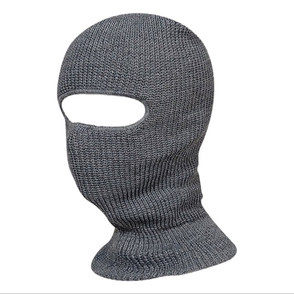 HNMKIU Hats Winter Riding Winter Warm Hole Head Cover Outdoor Knitted Wool Hat Ski Hat Grey,One Size