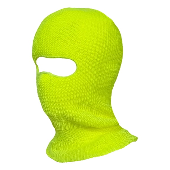 HNMKIU Hats Winter Riding Winter Warm Hole Head Cover Outdoor Knitted Wool Hat Ski Hat Yellow,One Size
