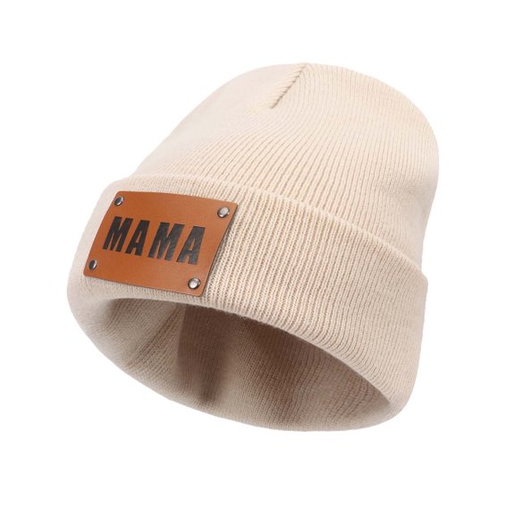 HNMKIU Hats Women’s Fashion Knit Hat For Fall And Winter Hop Style Warm Knit Cap Beige,One Size