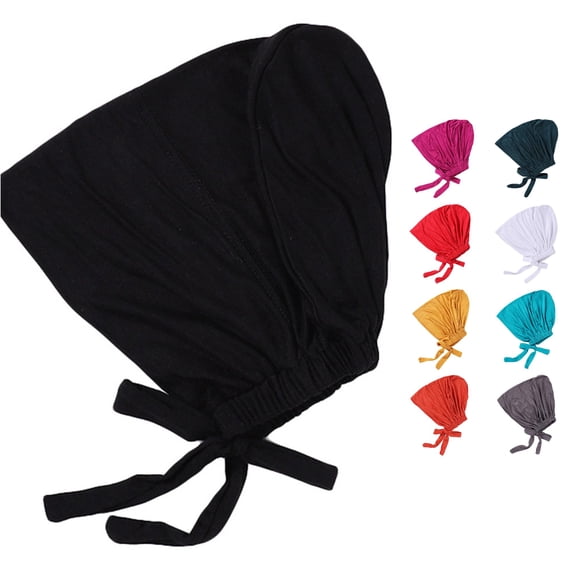 HNMKIU Heardband Cancer Wrap Head Cover Womens Solid Heardband Cap Hair Hat Turban Fashionable Headwear A,One Size