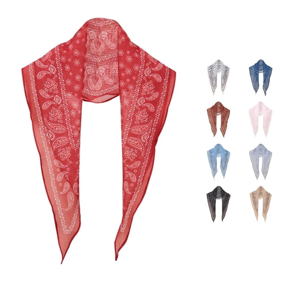 HNMKIU Heardband Classic Italian Paisley Pattern Bandana Versatile Headwear Scarf Suitable For All Occasions Red,One Size