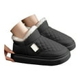 thumbnail image 1 of HNMKIU Winter Slippers for Women Men Women Closed Heel Lined Thick Soft Sole Warm Cozy Indoor Outdoor Shoes Slippers for Women Outdoor Z03_Coffee,40（40-41）, 1 of 4