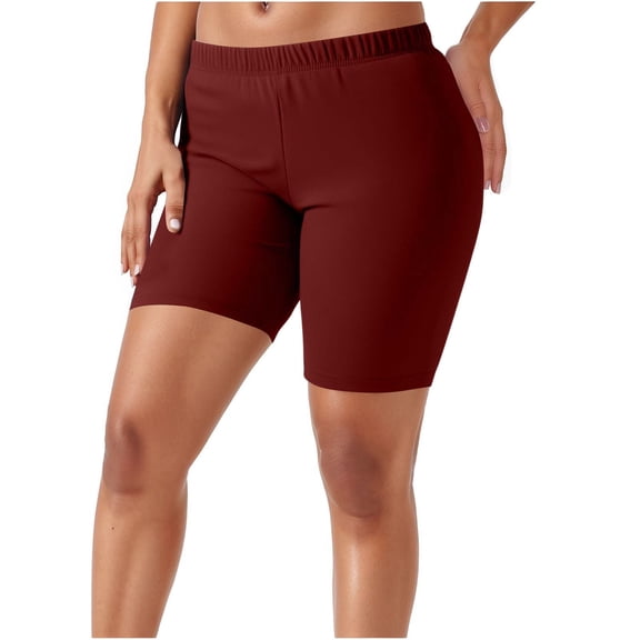 HNMKIU Women's 3 Inch Short Leggings High Waisted Yoga Capris Workout Running Athletic Stretch Fitness Casual Comfortable Soft Basic Solid -C,XXL