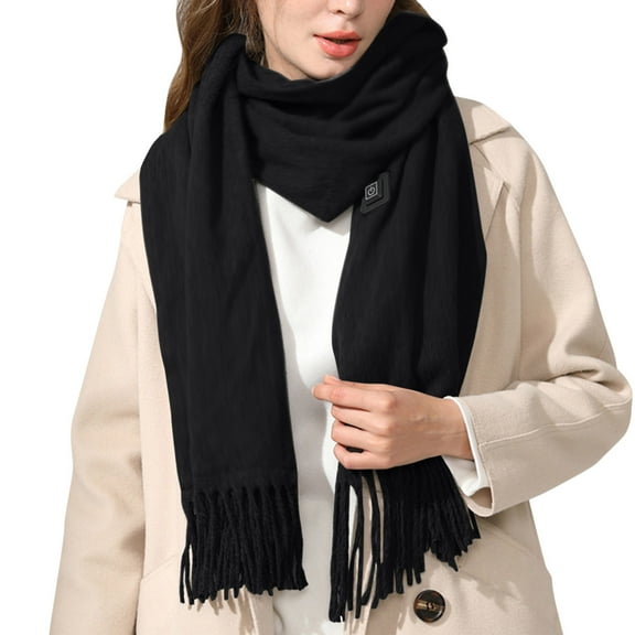 HNMKIU Intelligent Heating Neck Warmer USB Powered Winter Accessory for Cozy Comfort and Hands-Free Warmth Black,One Size