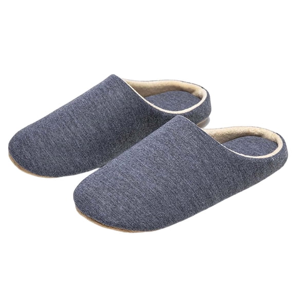 HNMKIU Japanese Style Indoor Washable Fabric Slippers with Soft Quiet Sole for Women Home Housewear Comfortable Daily Wear 01_Grey,6