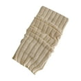 thumbnail image 1 of HNMKIU Japanese Style Slouch Leg Warmers for Women Cozy Extra Knit Loose Socks Fashionable Footwear Beige,One Size, 1 of 3