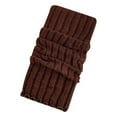 thumbnail image 1 of HNMKIU Japanese Style Slouch Leg Warmers for Women Cozy Extra Knit Loose Socks Fashionable Footwear Brown,One Size, 1 of 3
