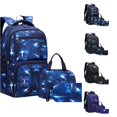 thumbnail image 1 of HNMKIU Kids Backpack Set Boys Girls School Bookbag Pencil Lunch Bag Lightweight Student Backpack Children ,Blue, 1 of 5
