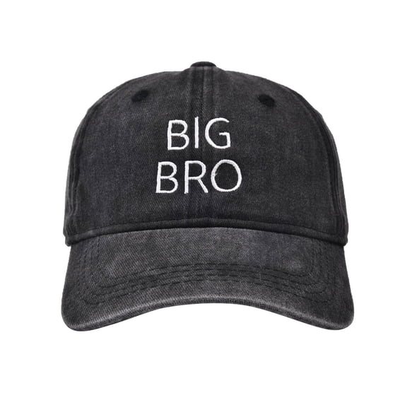 HNMKIU Kids Baseball Cap With Embroidered Letters All Season Outdoor Sun Adjustable Washed Hat For Boys And Girls Black,1-8 Years