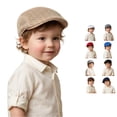 thumbnail image 1 of HNMKIU Kids Baseball Hat Solid Casual Beret Hat for Daily Wear Outdoor Work Unisex Children 3-16 Years, 1 of 4