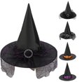 thumbnail image 1 of HNMKIU Kids Cowboy Hat Witch Hat for Halloween Party Dress Up Role Play Prop Pointed Hat for Children, 1 of 4