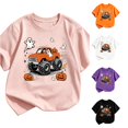 thumbnail image 1 of HNMKIU Kids Halloween Short Sleeve Crewneck Tee Shirts for Girls Boys Casual Summer Fashion, 1 of 4