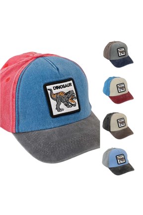 Kids Summer Baseball Caps Boys Girls Cartoon Prints Trucker Sun Hat Children Adjustable Mesh Back Classic Red,2-8 Years
