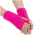 thumbnail image 1 of HNMKIU Knitted Fingerless Arm Warmers for Women Winter Thermal Gloves Mitten Handwear Cold Weather Accessories Hot Pink,One Size, 1 of 2
