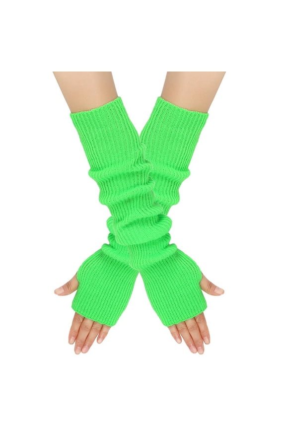 Knitted Winter Mittens For Everyday Comfort And Outdoor Cold Weather Activities With Cozy Yarn Construction Light Green,One Size