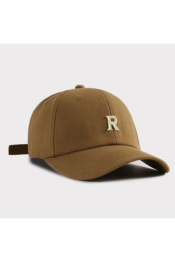 Korean Style Summer Baseball Cap Fashion Sun Visor Breathable Sun Hat for Sun Brown,One Size