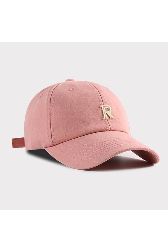 Korean Style Summer Baseball Cap Fashion Sun Visor Breathable Sun Hat for Sun Pink,One Size