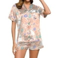 thumbnail image 1 of HNMKIU Ladies Easter Pajamas Set&nbsp;Fashion Casual 3D Digital Print Short Pajamas Pantsuit&nbsp;Spring Pajamas For Women&nbsp;Cute Holiday Sleepwear&nbsp;Plus Size Pajamas Grey,XXL, 1 of 4