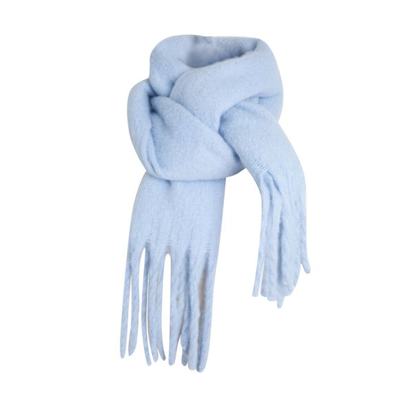 HNMKIU Large Scarf Women s Long Blanket Oversized Winter Fall Warm Scarf Big Scarves Wrap Shawl Sky Blue,One Size