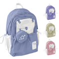 thumbnail image 1 of HNMKIU Lightweight Backpack For High School College Women Large Capacity Casual Daypack Travel Bookbag ,Light Blue, 1 of 5