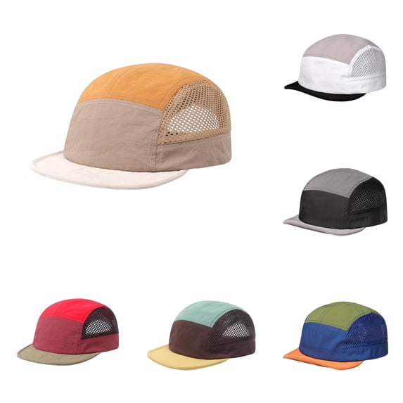 HNMKIU Lightweight Outdoor Baseball Cap Breathable Hiking Sun Hat Leisure Sports Activities Visor Khaki,One Size