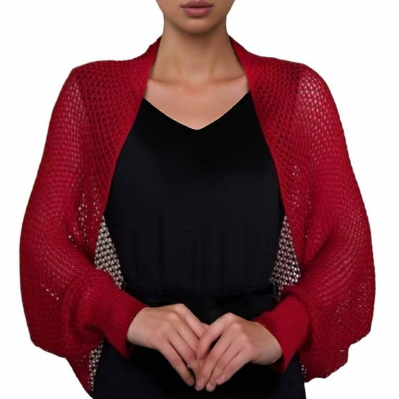 HNMKIU Lightweight Summer Cover Up Soft Knit Scarf Wrap Shawl Versatile Stole For Dresses versatility with a lightweight knit fabric designed for year-round wear Red,One Size