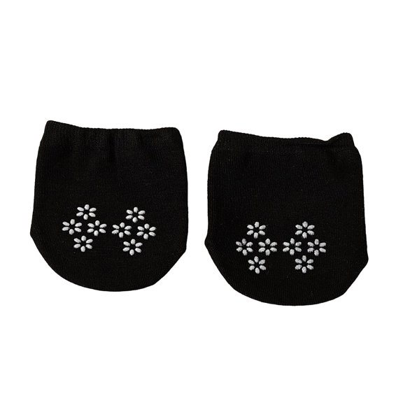 HNMKIU Low Cut Liner Socks For Ladies Seamless Toe Grip Design Breathable Footwear For Dress Shoes And Sneakers Black,One Size