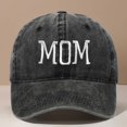 thumbnail image 1 of HNMKIU MOM Embroidered Baseball Cap Style Adjustable Dad Hat For Women Men Black,One Size, 1 of 3